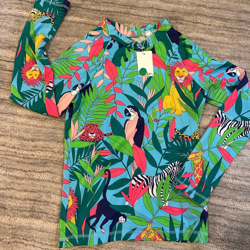 NWT Boden long sleeve rash guard. Size 11-12Y.